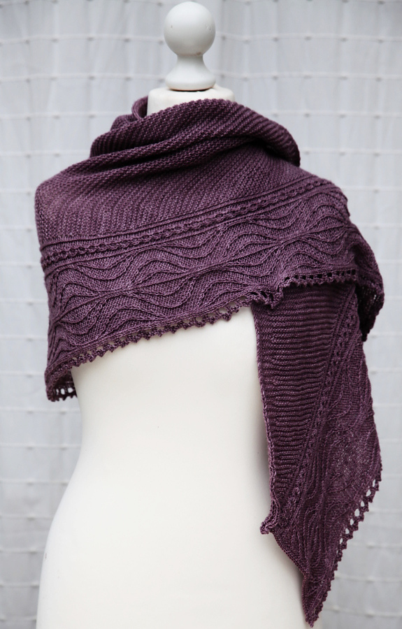 Free Knitting Pattern for Ascalon Shawl