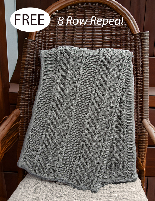 Free Ascending Braid Blanket Knitting Pattern