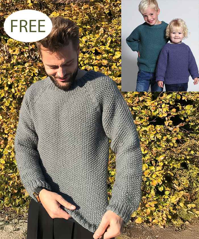 Seed Stitch Sweater Knitting Pattern