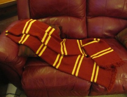 Free knitting pattern for Harry Potter Prisoner of Azkaban scarf