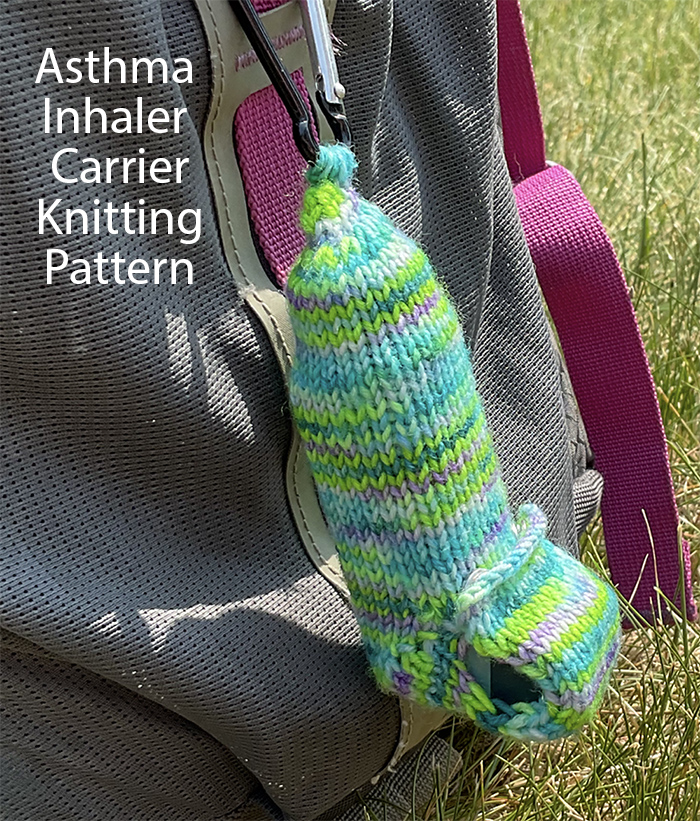 Free Comfort knitting pattern Asthma Inhaler Carrier