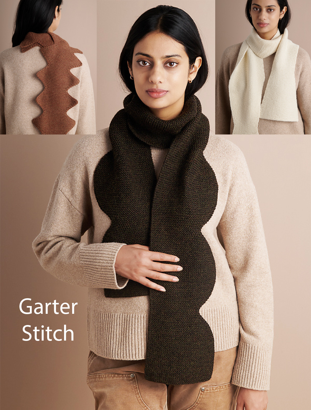 Free Atelier Scarves Knitting Pattern 