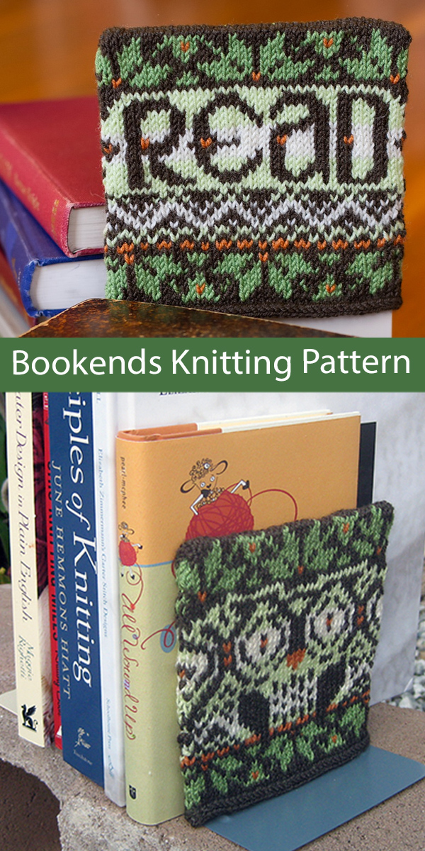 Book Ends Knitting Pattern Athena's Bookends