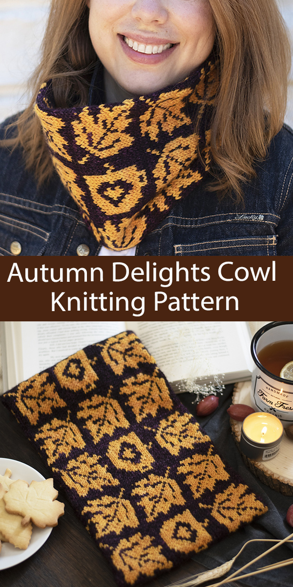Cowl Knitting Pattern Autumn Delights Cowl