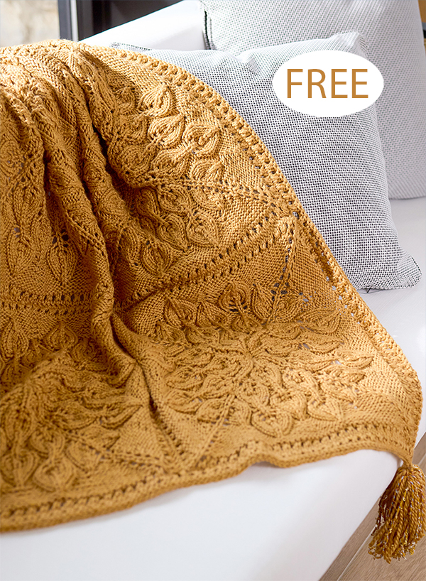 Free Autumn Glow Blanket Knitting Pattern 