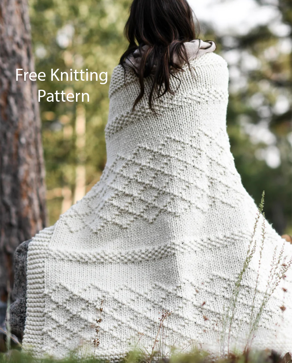 Free Autumn Lattice Throw Blanket Knitting Pattern
