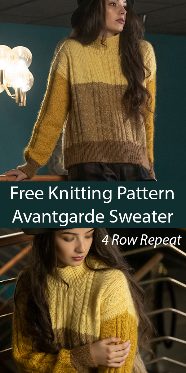 Free Avantgarde Sweater Knitting Pattern