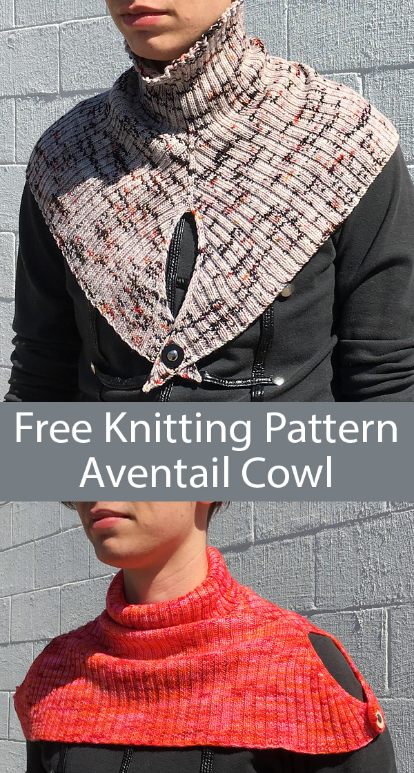 Free Knitting Pattern for Aventail Cowlt