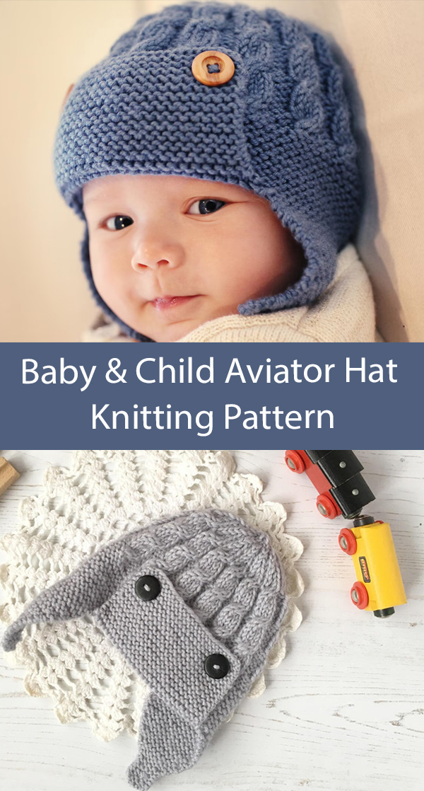 Baby Aviator Hat Knitting Pattern 