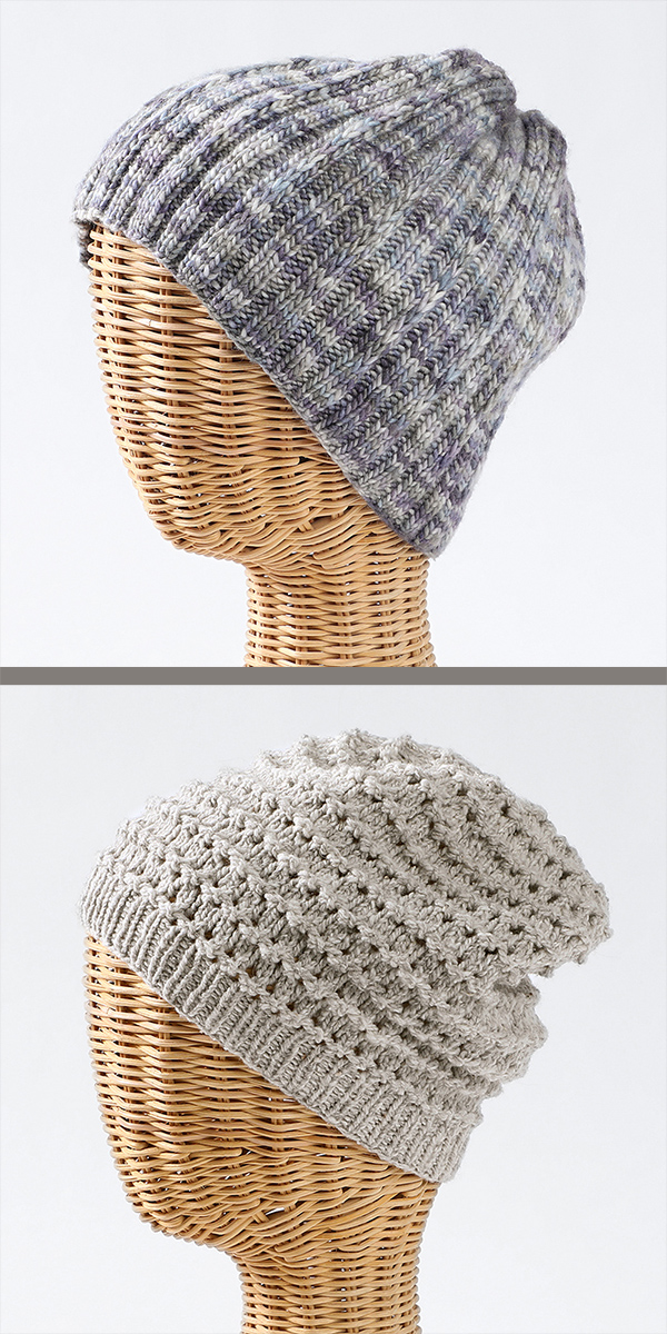 Hat Knitting Patterns Dioptase Hat Axinite Hat
