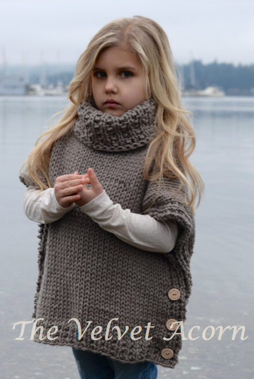 Baby girl poncho outlet sweater