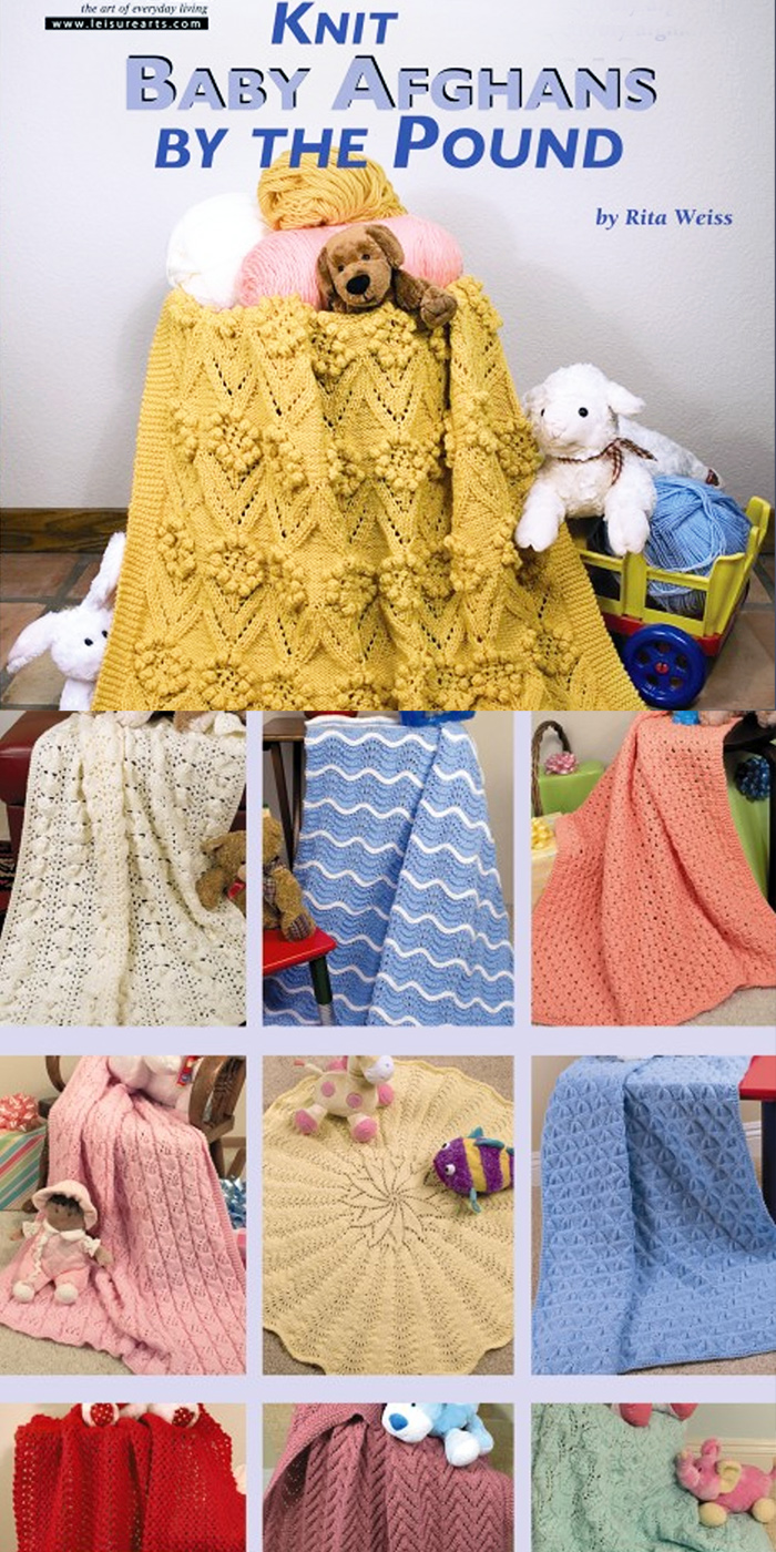 Knit Baby Afghans by the Pound Knitting Pattern Ebook