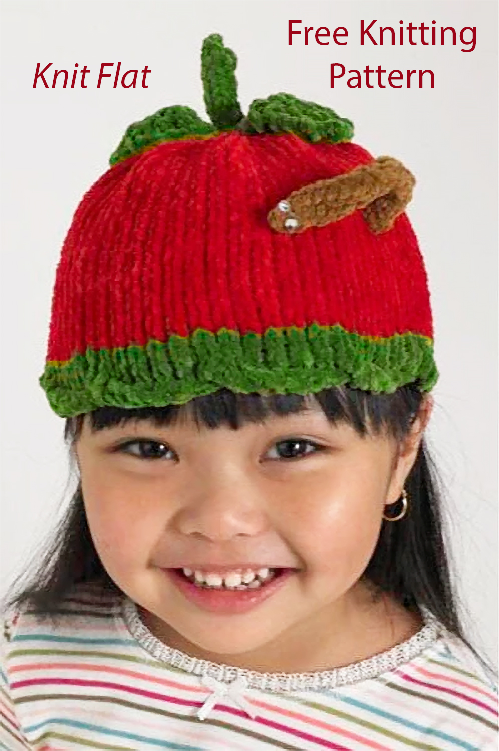 Free Baby Animal Apple Hat Knitting Pattern
