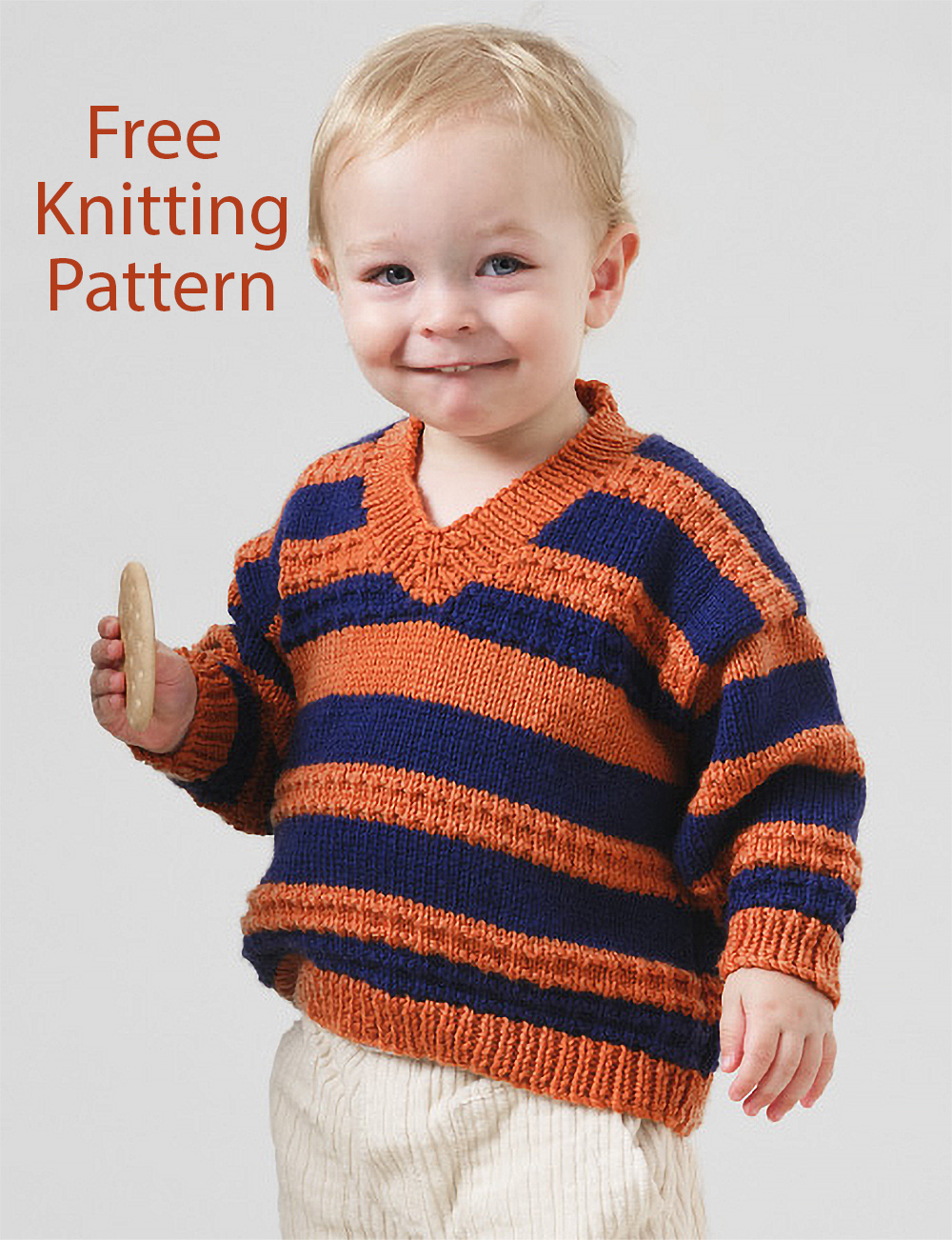 Free Baby Bliss Stripe Jumper Baby Sweater Knitting Pattern