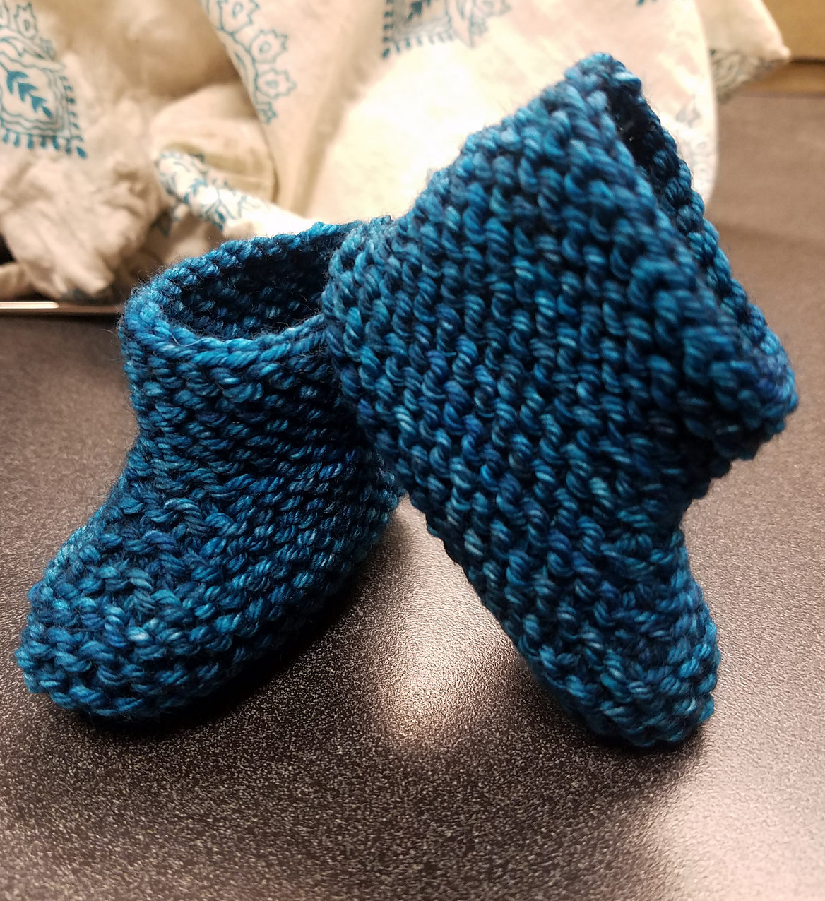 Free Knitting Pattern for Beginner Baby Booties