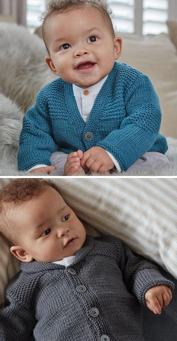 Knitting Pattern for Snuggly Baby Cardigans