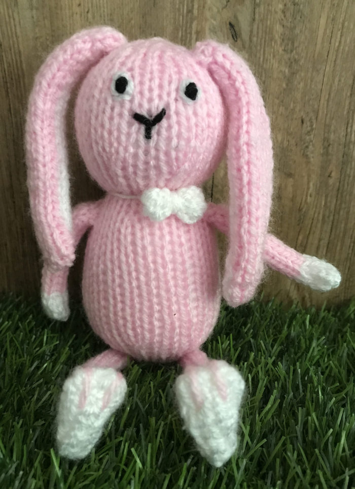 Free Knitting Pattern for Baby Bunny Rabbit Toy