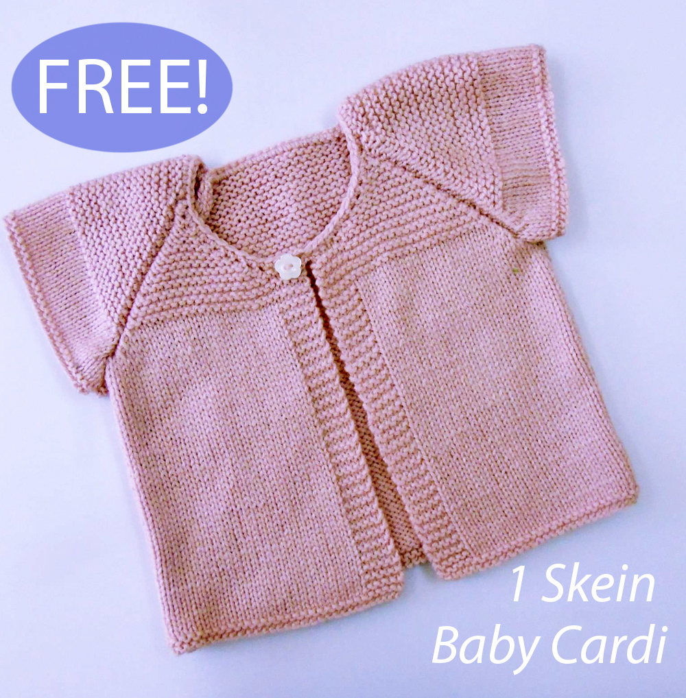 One Skein Baby Cardigan Knitting Pattern