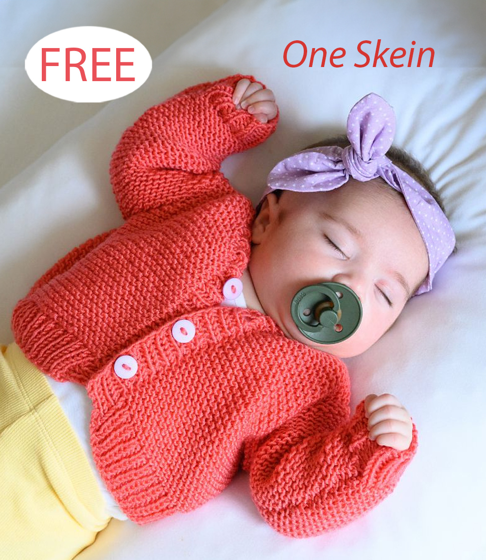 Free Knitting Pattern Garter Baby Cardigan