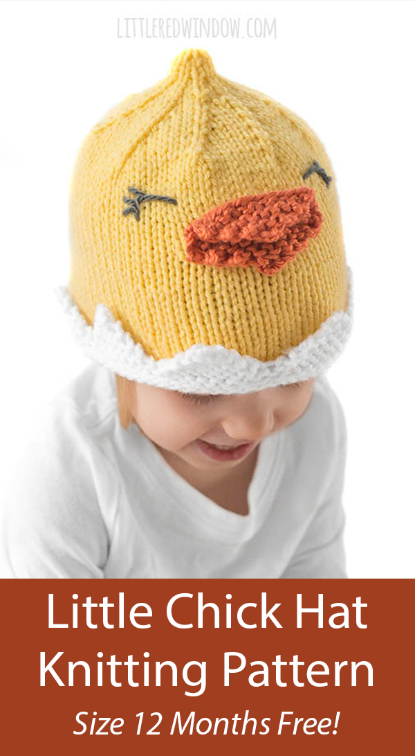 Little Chick Hat Free Knitting Pattern