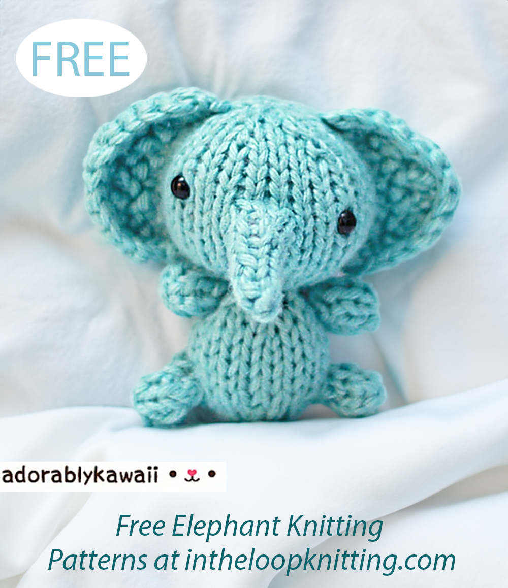 Free Baby Elephant Amigurumi Knitting Pattern