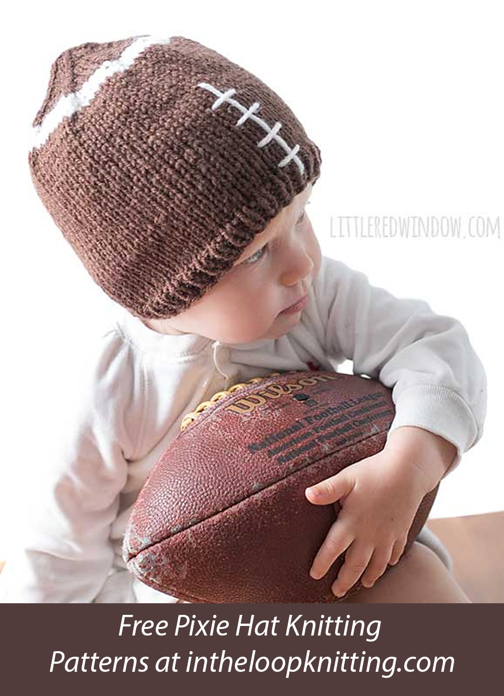 Baby Football Hat Free Knitting Pattern