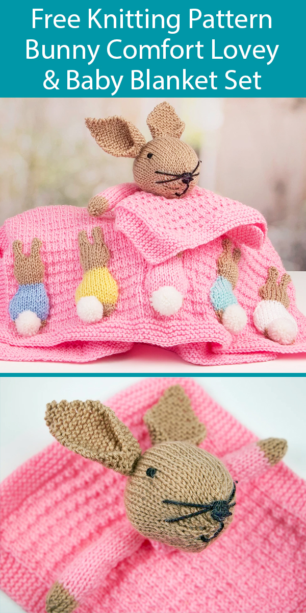 free teddy bear baby blanket knitting pattern