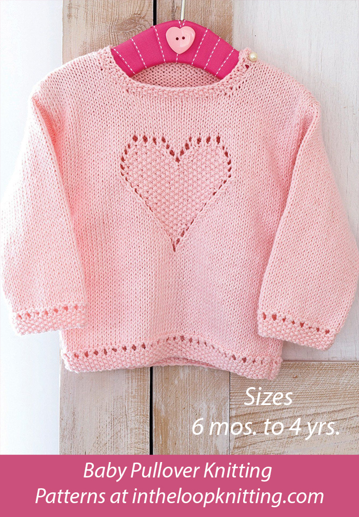 Free Baby Sweater With Heart Knitting Patterns
