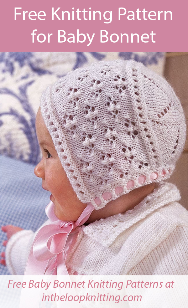 Free Little Finn Baby Bonnet Knitting Pattern