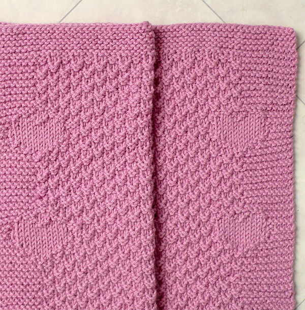 Baby Blanket Pattern, Knit Baby Blanket Pattern, Heart Baby Blanket Pattern, Crib Blanket