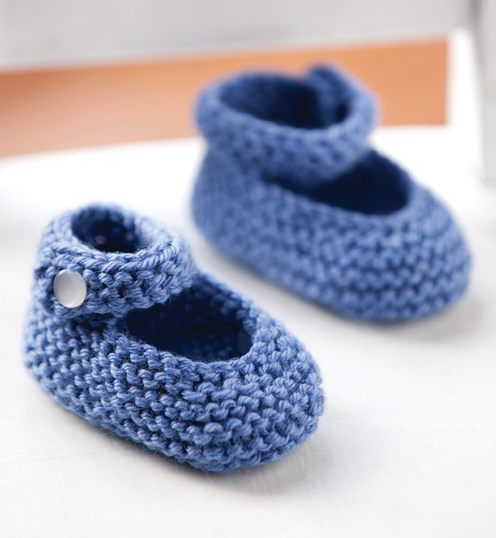 Free Knitting Pattern for Baby Jane Booties
