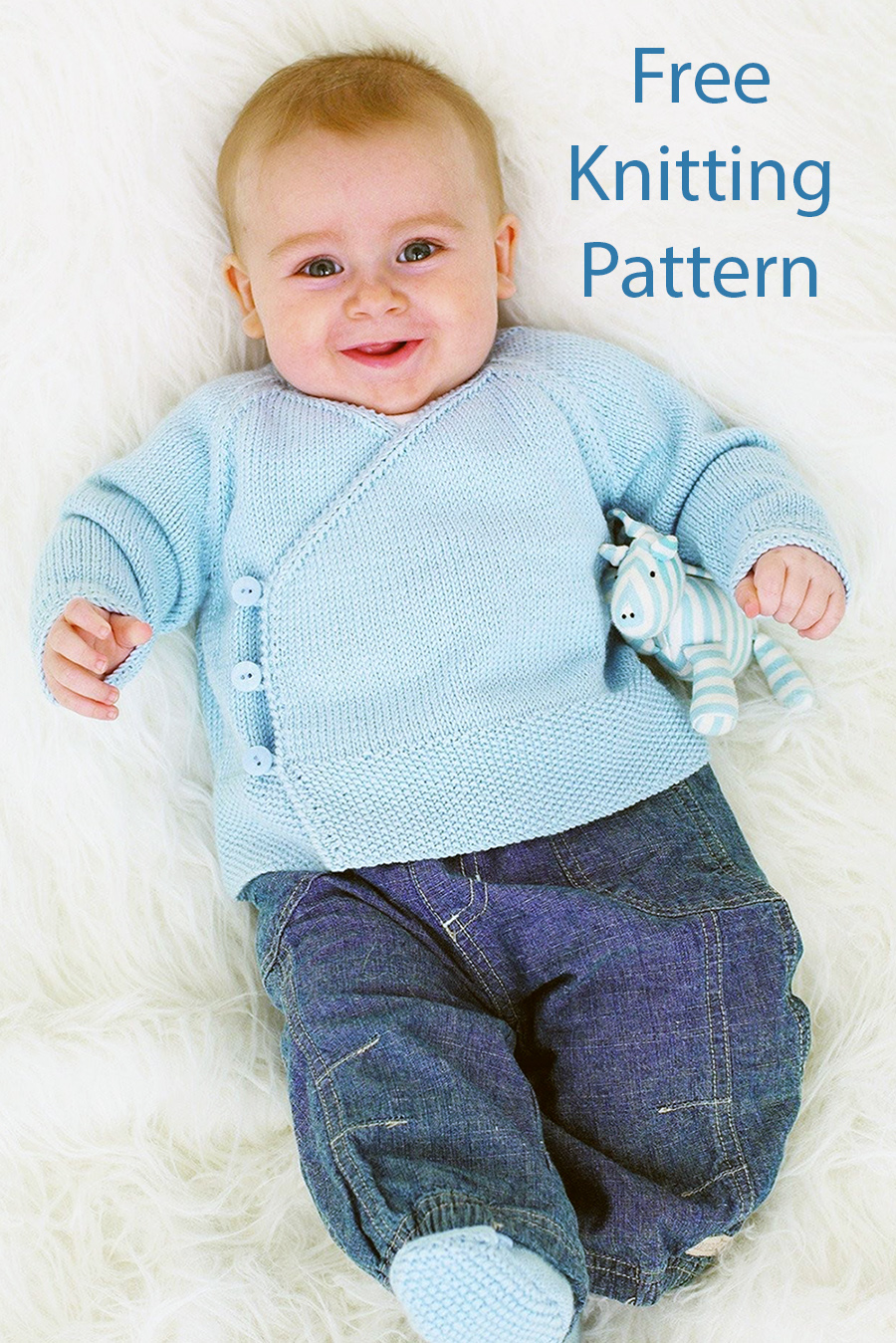 Baby Kimono Knitting Pattern Set