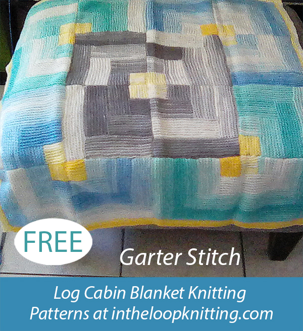 Free Baby Log Cabin Afghan Knitting Pattern
