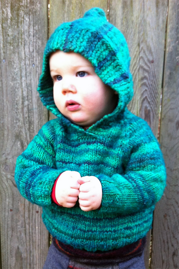 baby hooded jumper