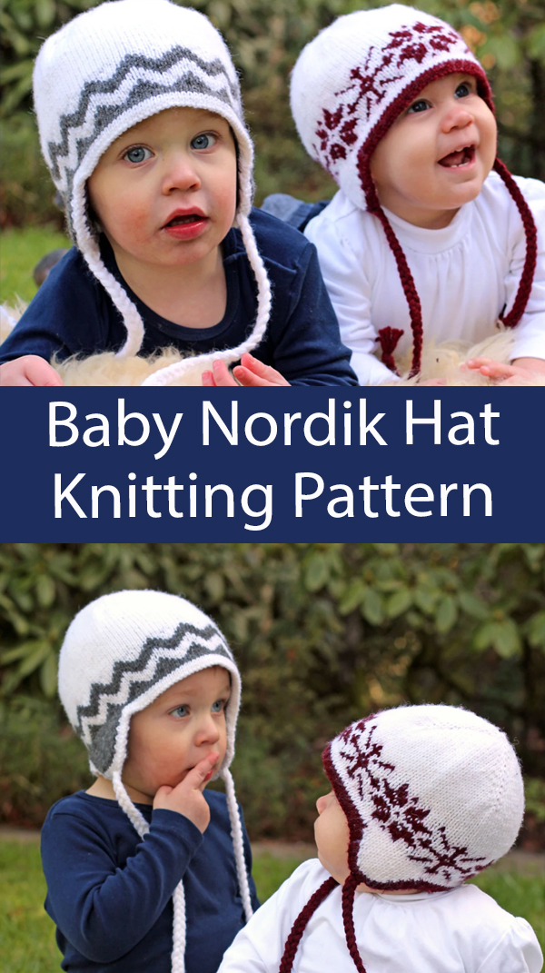 Baby Nordik Hat Knitting Pattern 