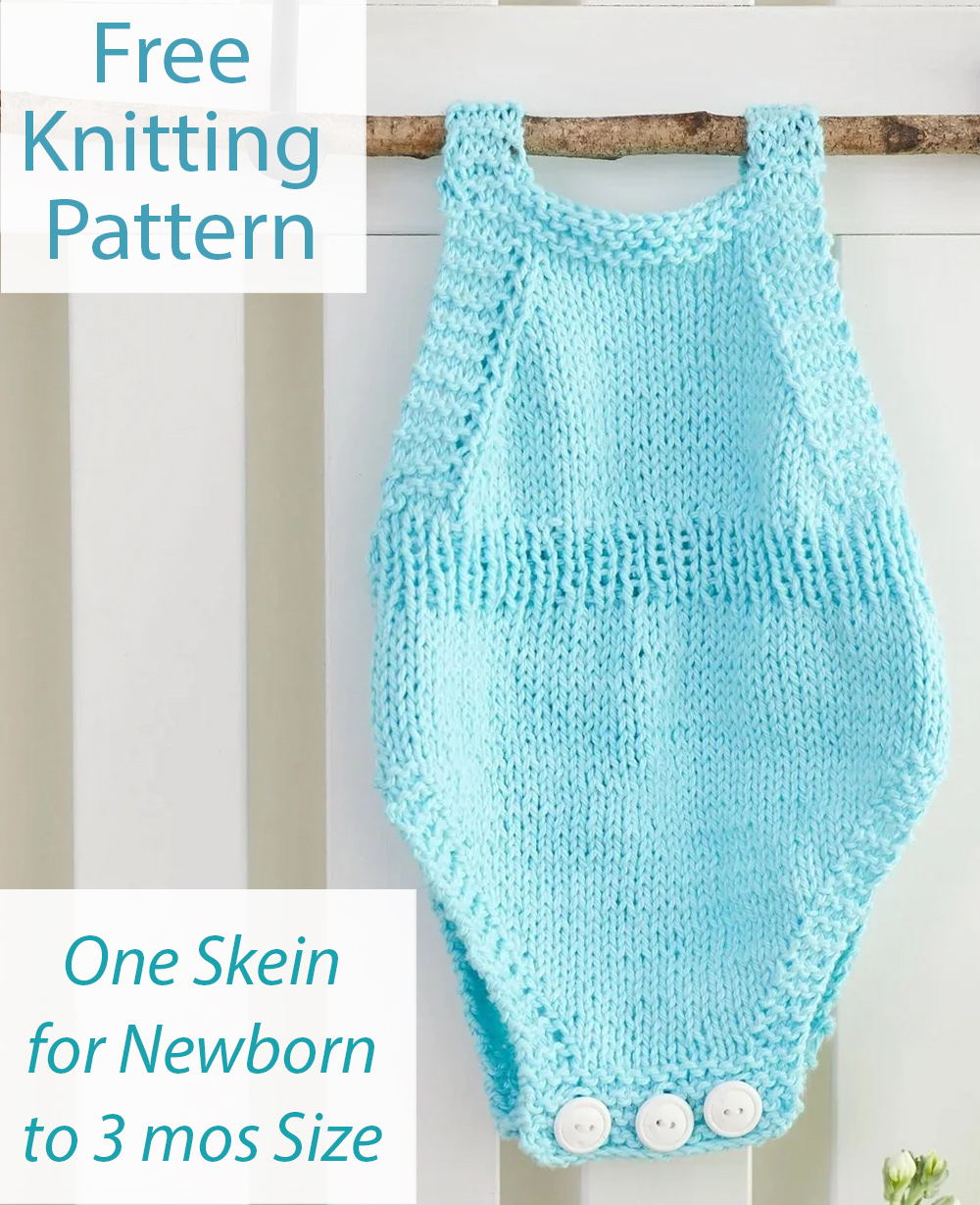 Free Baby Onesie Knitting Pattern