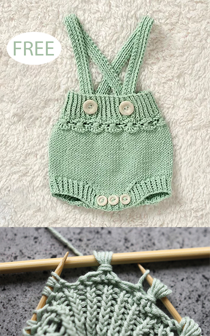 Free Nordic Romper Baby Knitting Pattern