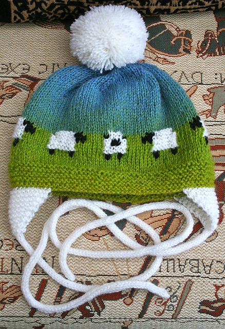 Baby Sheep Hat free knitting pattern and more sheep and lamb knitting patterns