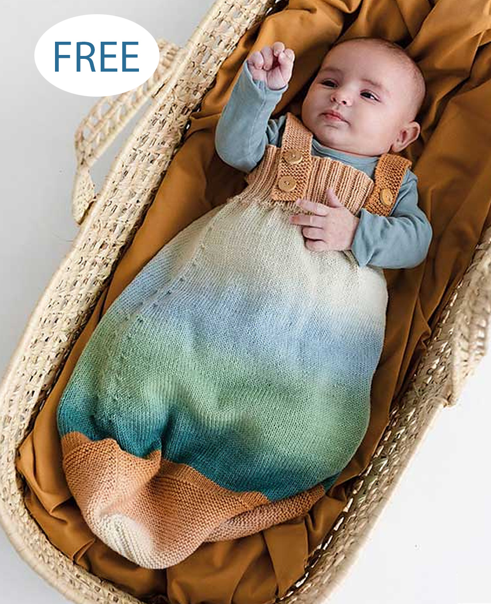 Free Knitting Pattern Baby Sleeping Bag Bunting