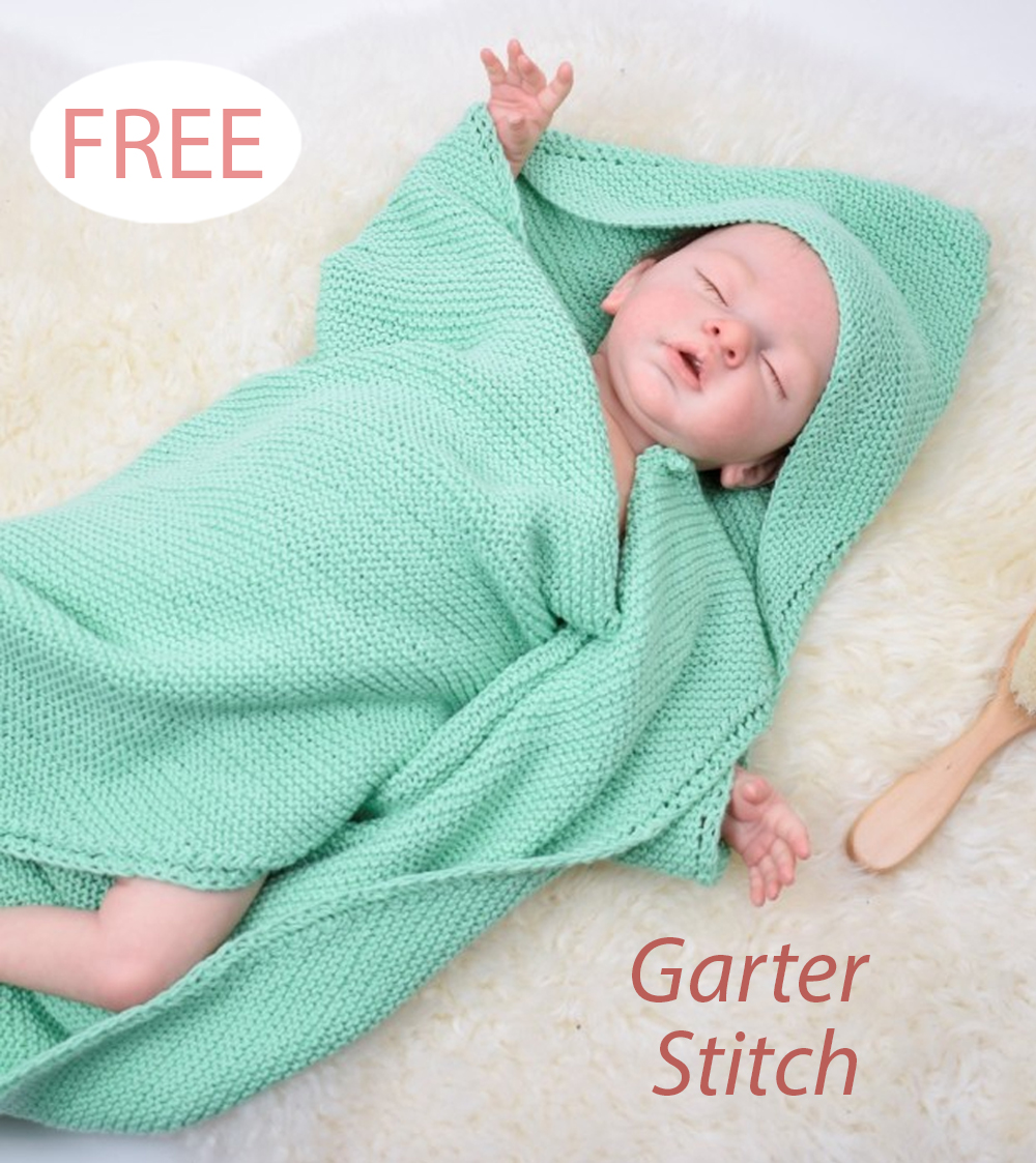 Free Baby Star Wrap Knitting Pattern Garter Stitch