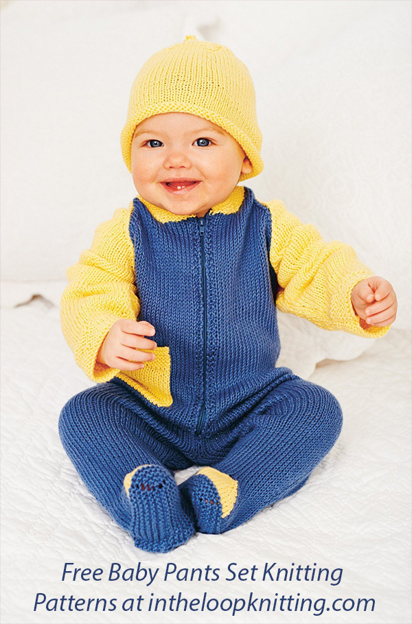 Free Baby Knitting Patterns Baby Suit, Blanket And Hat