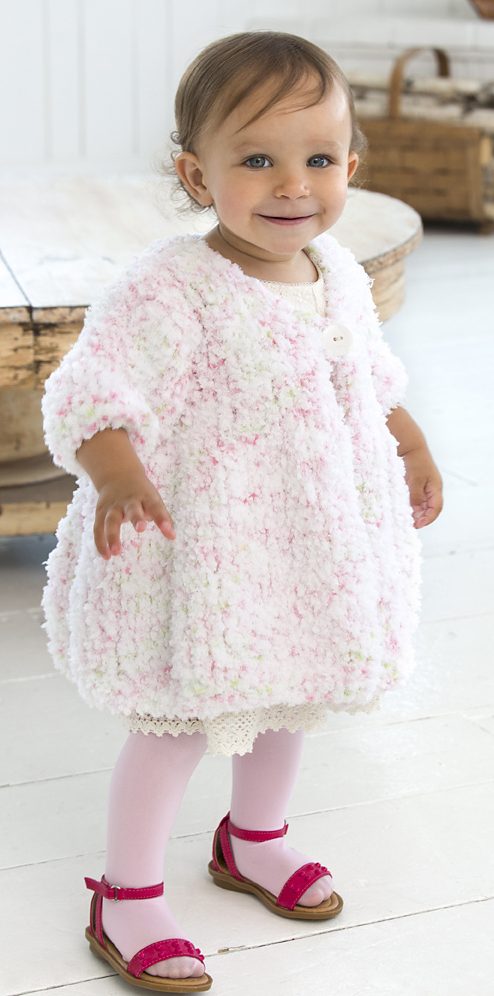 Free Knitting Pattern for Baby Swing Coat