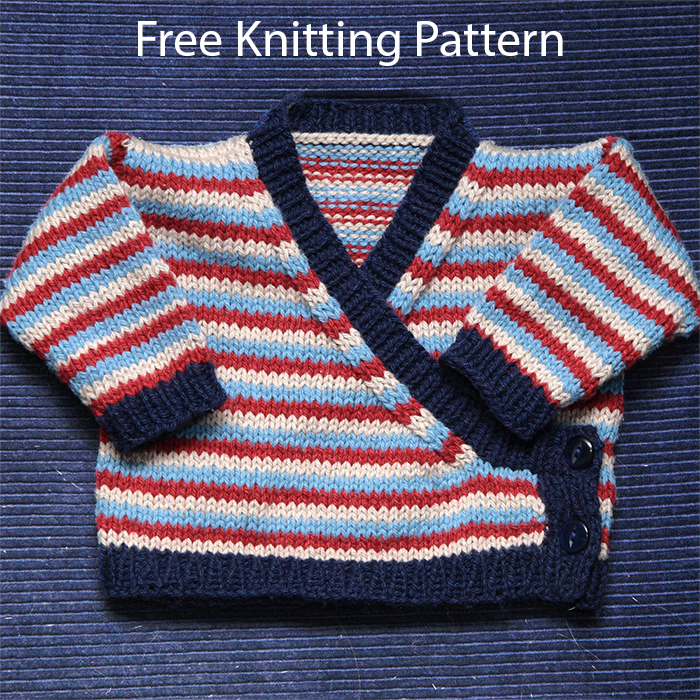 Baby Wrap Cardigan Knitting Pattern 
