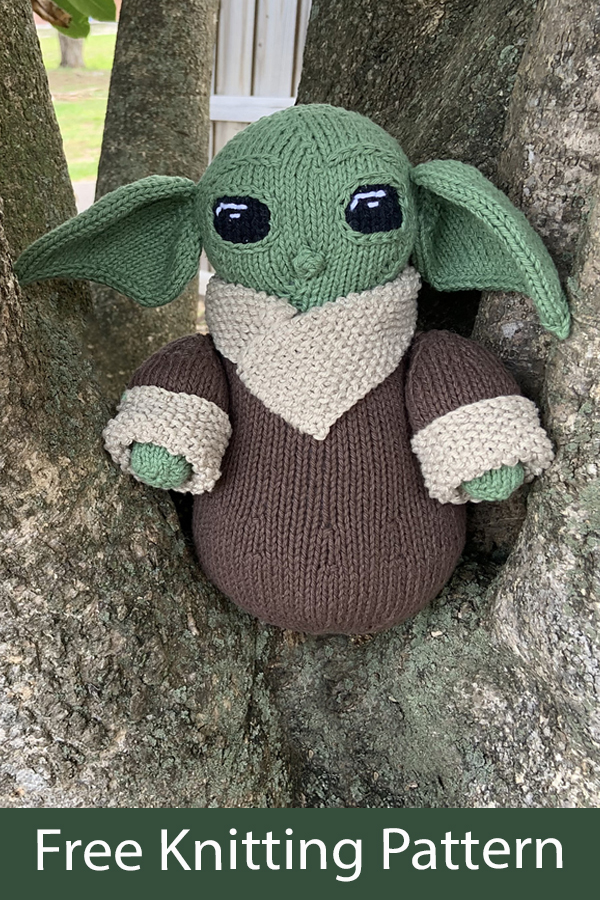 Free Knitting Pattern Baby Yoda The Child Grogu Toy