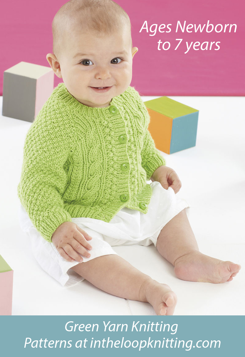Baby and Child Cardigan Knitting Pattern