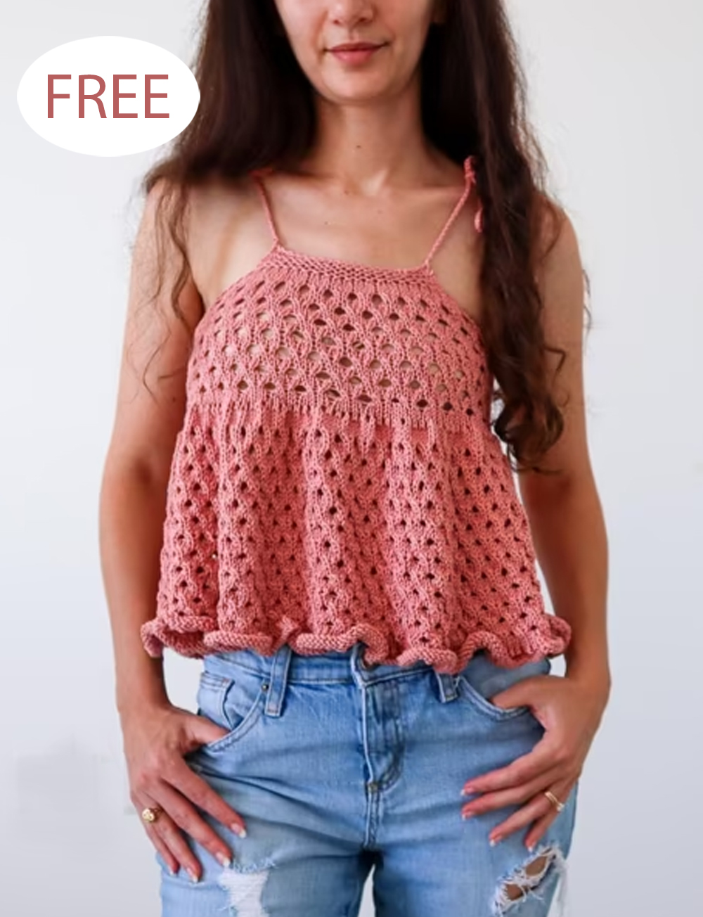 Free Babydoll Ruffle Top Knitting Pattern