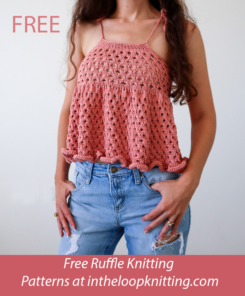 Free Babydoll Ruffle Top Knitting Pattern