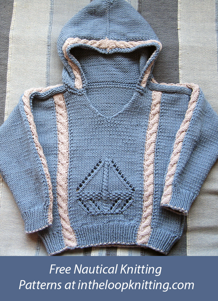 Free Baby's Hooded Windjammer Pullover Knitting Pattern