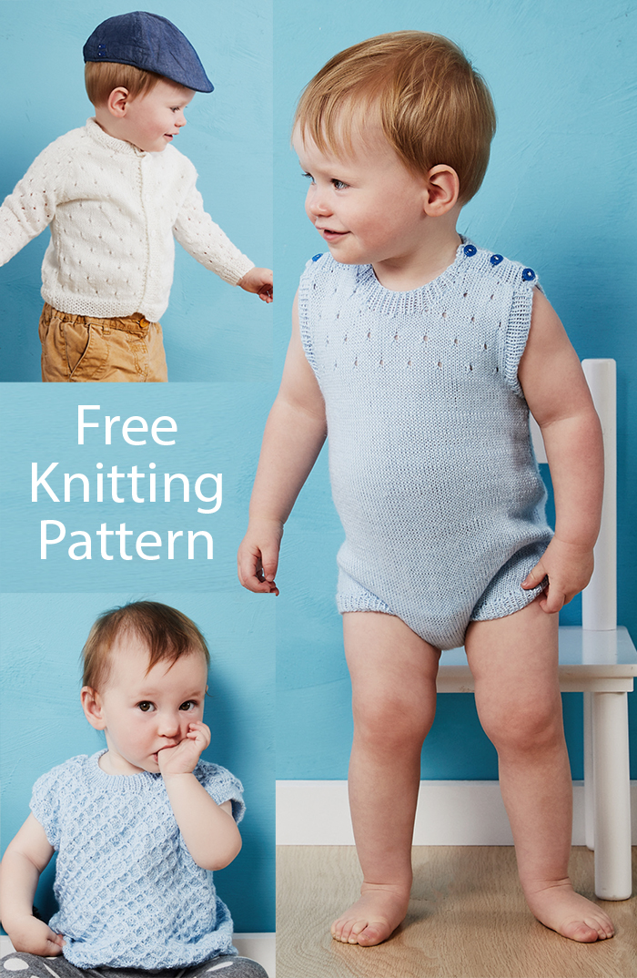 Free Baby Baby Eyelet Set Knitting Pattern 