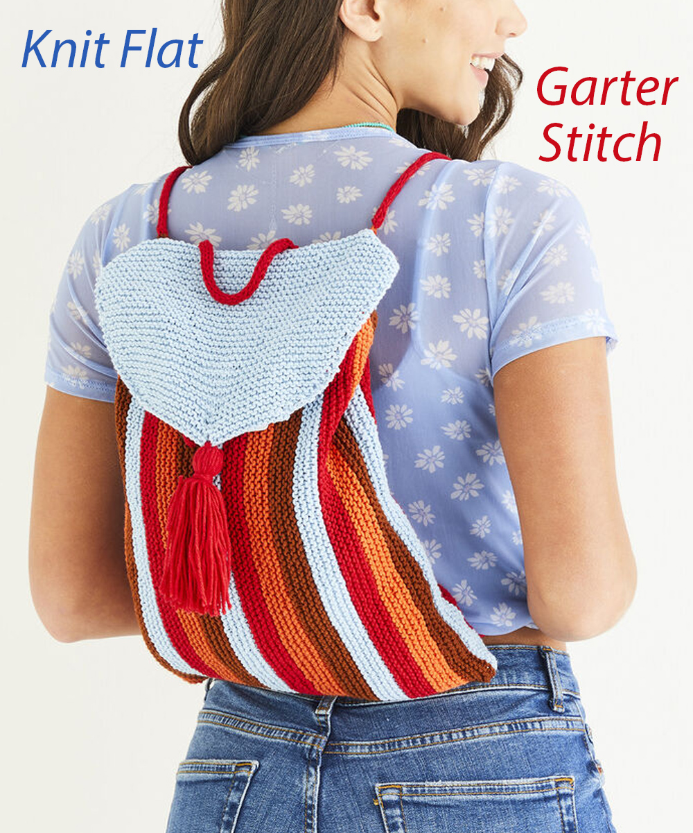 Backstage Pass Bag Back Pack Knitting Pattern